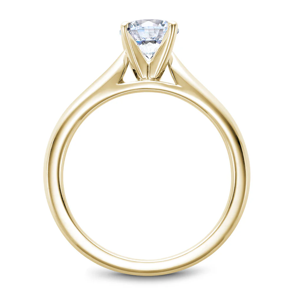 Noam Carver Yellow Gold Solitaire Engagement Ring Setting - Image 3