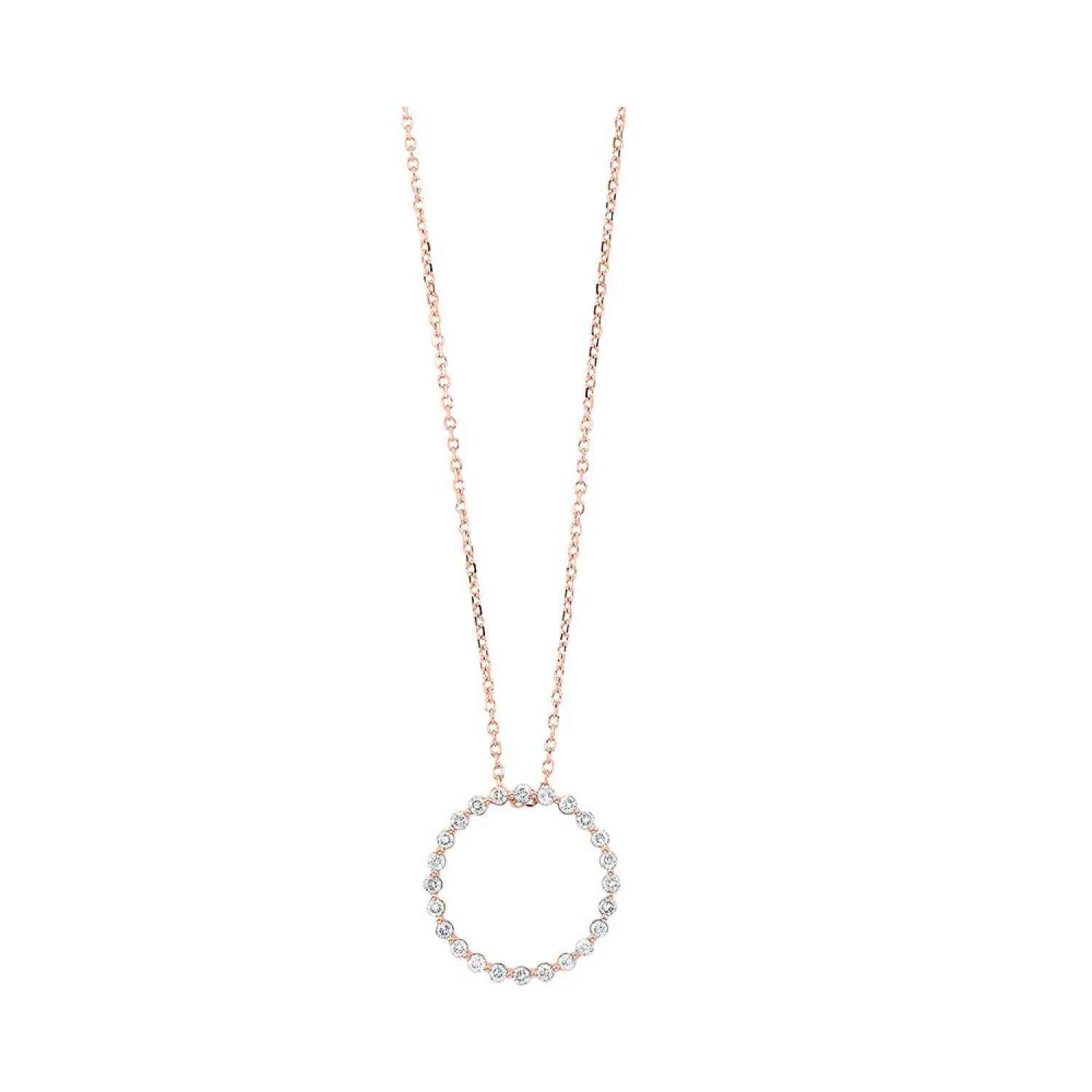 Diamond Eternity Circle Necklace 1/4, 1/2, or 1 CTW - Image 3