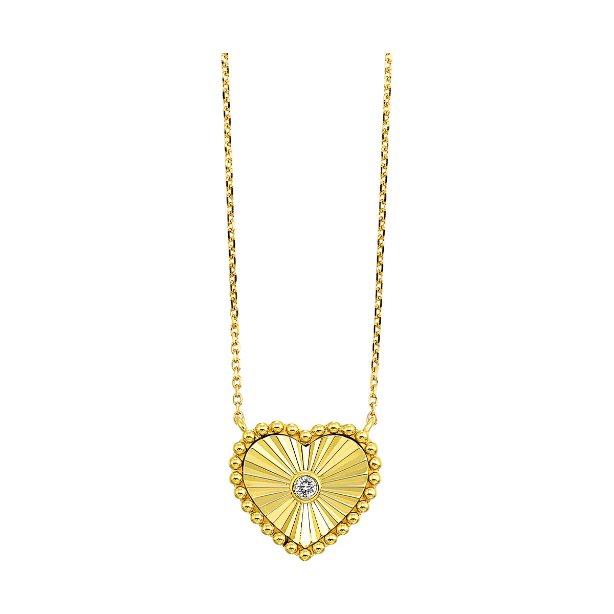 10K Yellow Gold Diamond 1/50Ctw Pendant