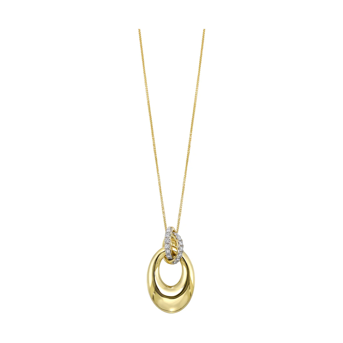 14Kt Yellow Gold Diamond 1/3Ctw Pendant