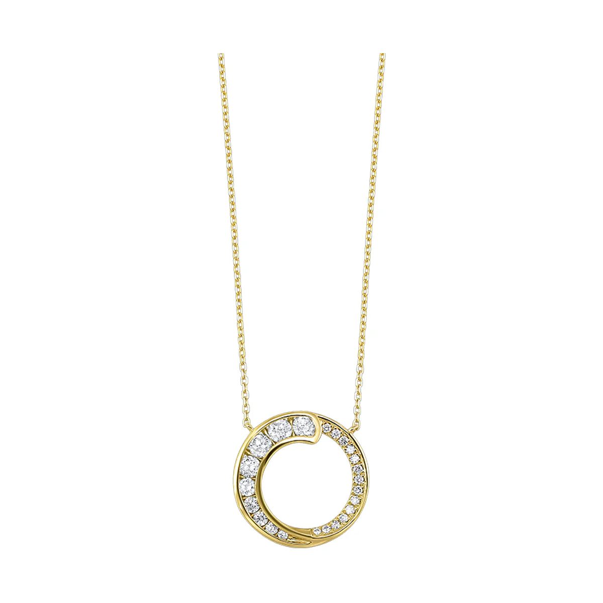 14Kt Yellow Gold Diamond 1/2Ctw Pendant
