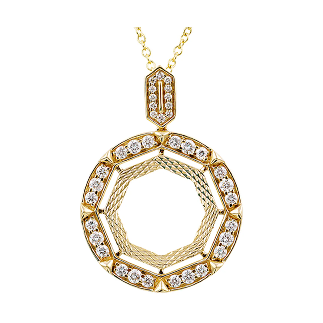 14Kt Yellow Gold Diamond 1/2Ctw Pendant