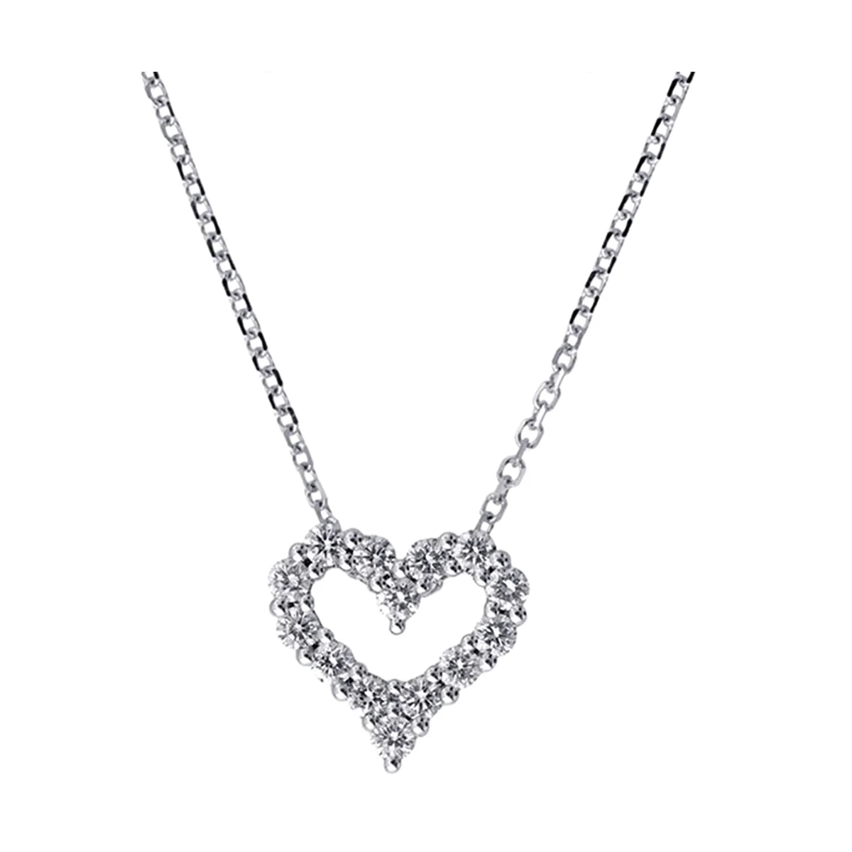 14Kt White Gold Diamond 1/3Ctw Pendant