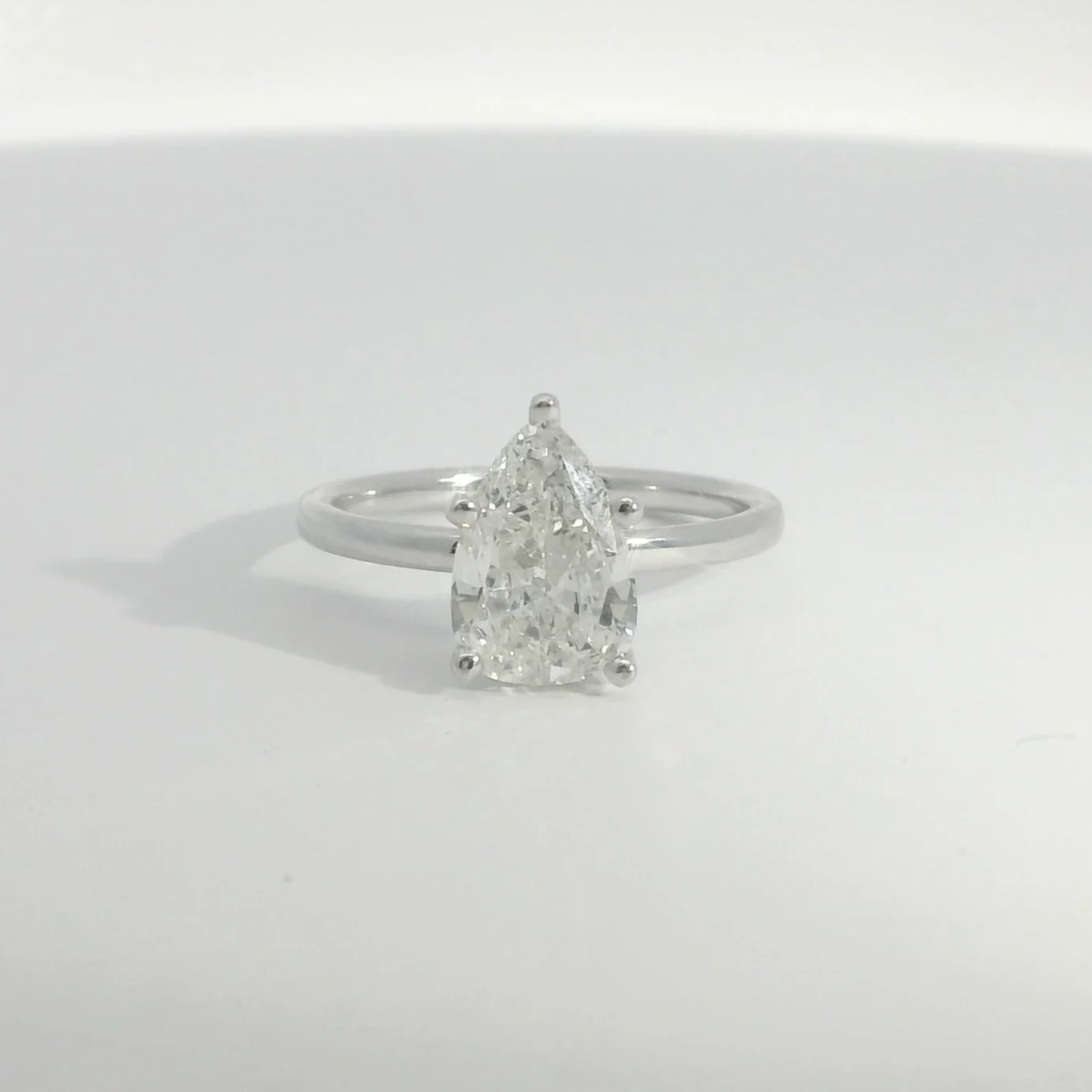 Pear Halo Engagement Ring - Image 2