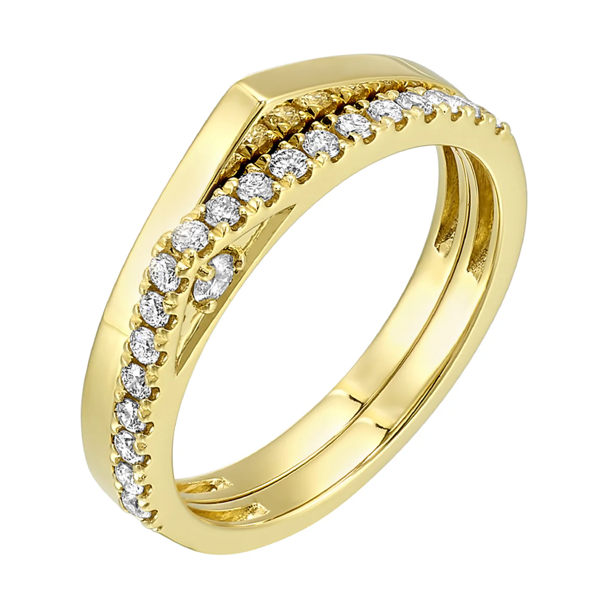 14Kt Yellow Gold Diamond 1/3Ctw Ring