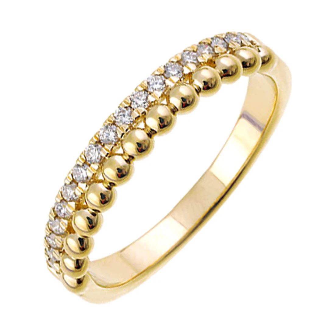 14Kt Yellow Gold Diamond 1/5Ctw Ring