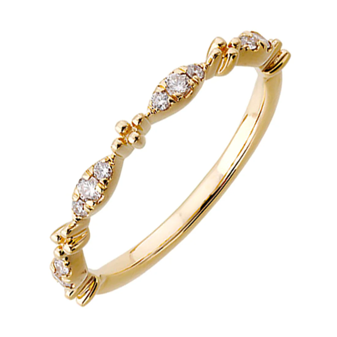 14Kt Yellow Gold Diamond 1/6Ctw Ring
