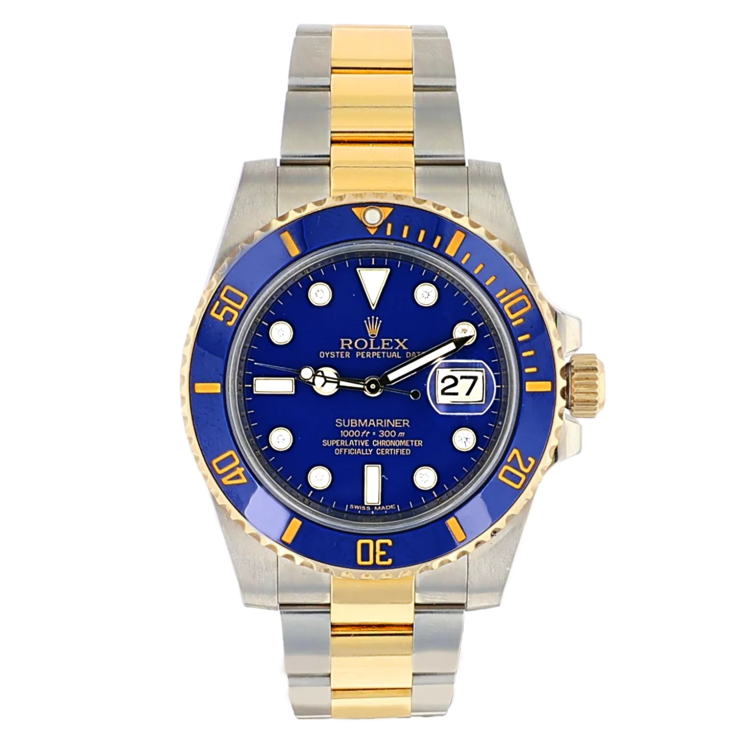 Rolex 116613LB Submariner Date Rolesor Oystersteel & 18K Yellow Gold 40mm (Pre-owned)