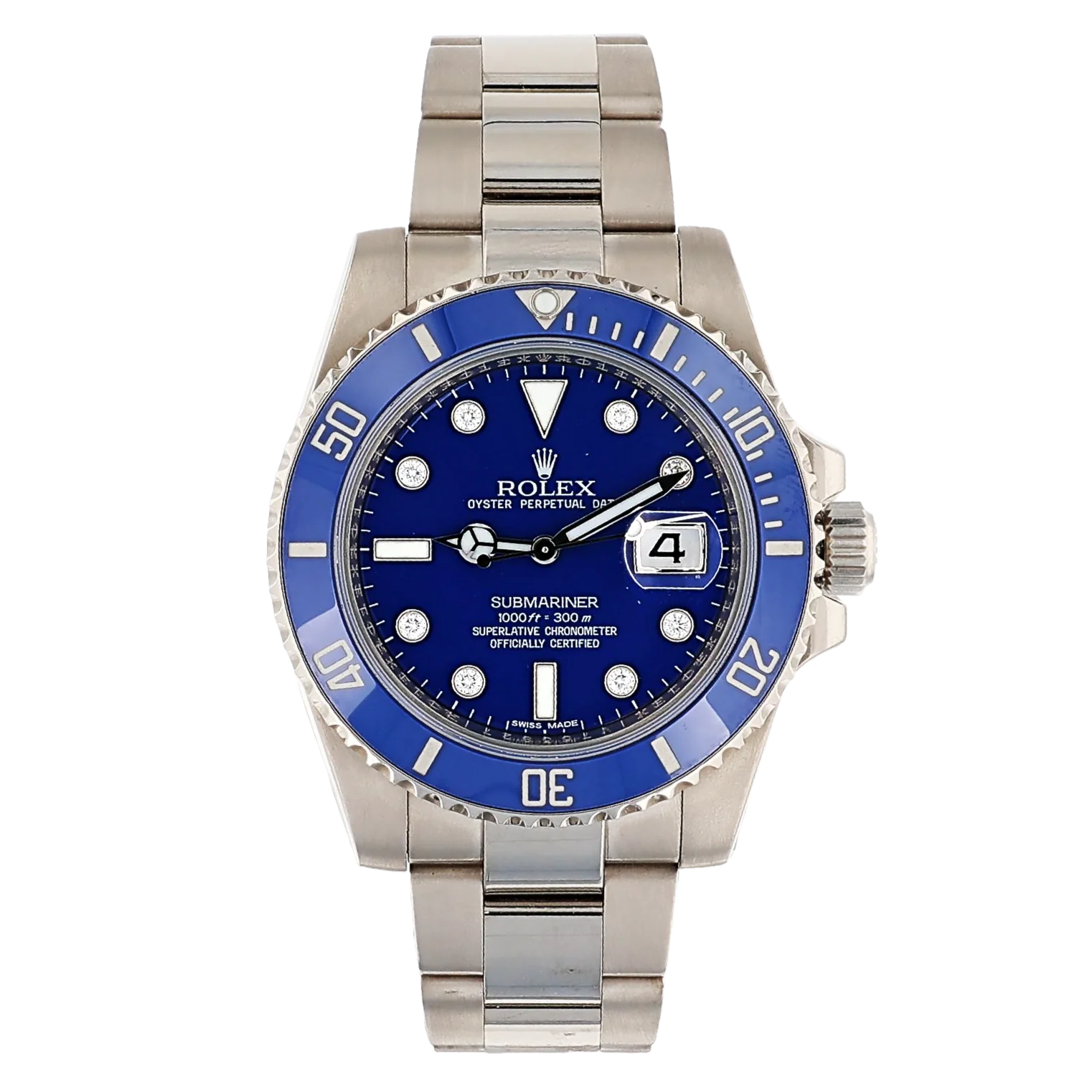 Rolex 116619LB Submariner Smurf 18K White Gold 40mm (Pre-owned)
