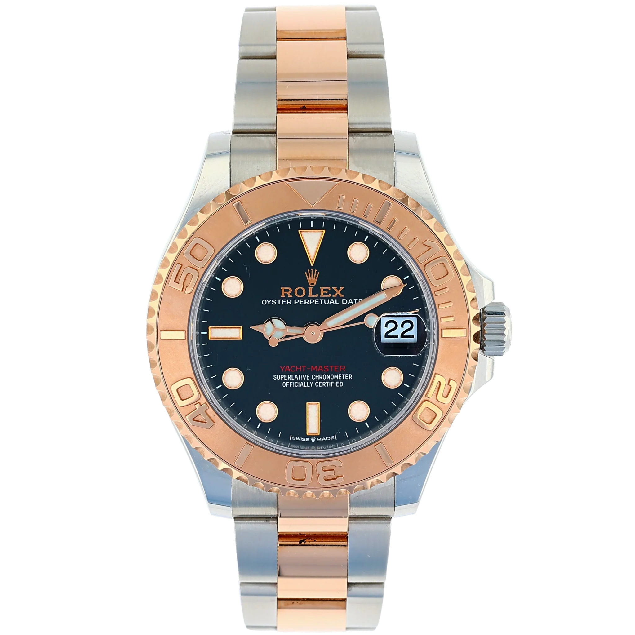 Rolex 268621 Yacht-Master Date Rolesor Oystersteel & 18K Everose Gold 37mm (Pre-owned)