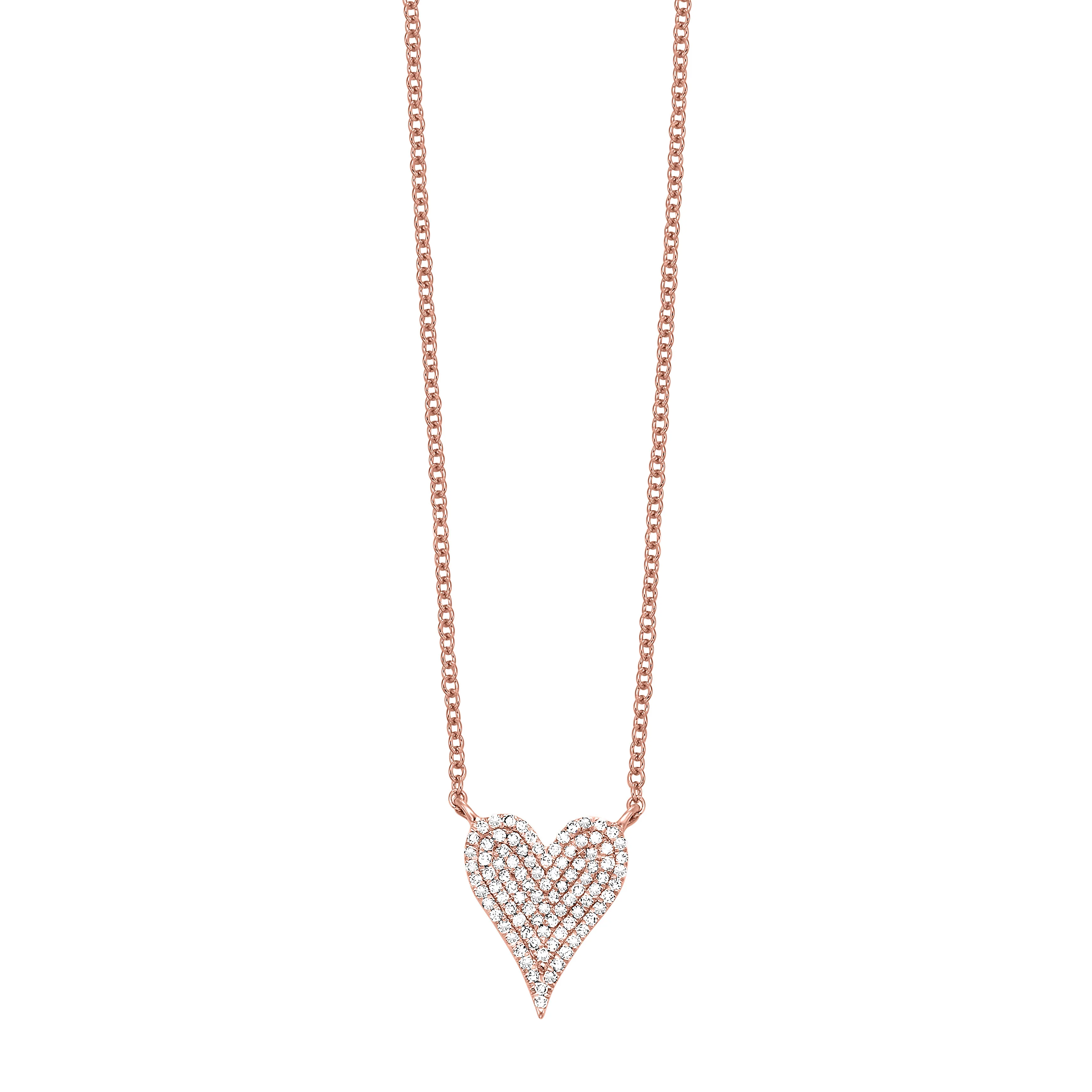 Rose Gold Heart Pendant