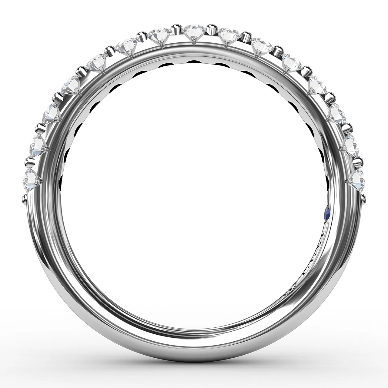 FANA Shared Prong ½ Way Wedding/Anniversary Band - Image 2