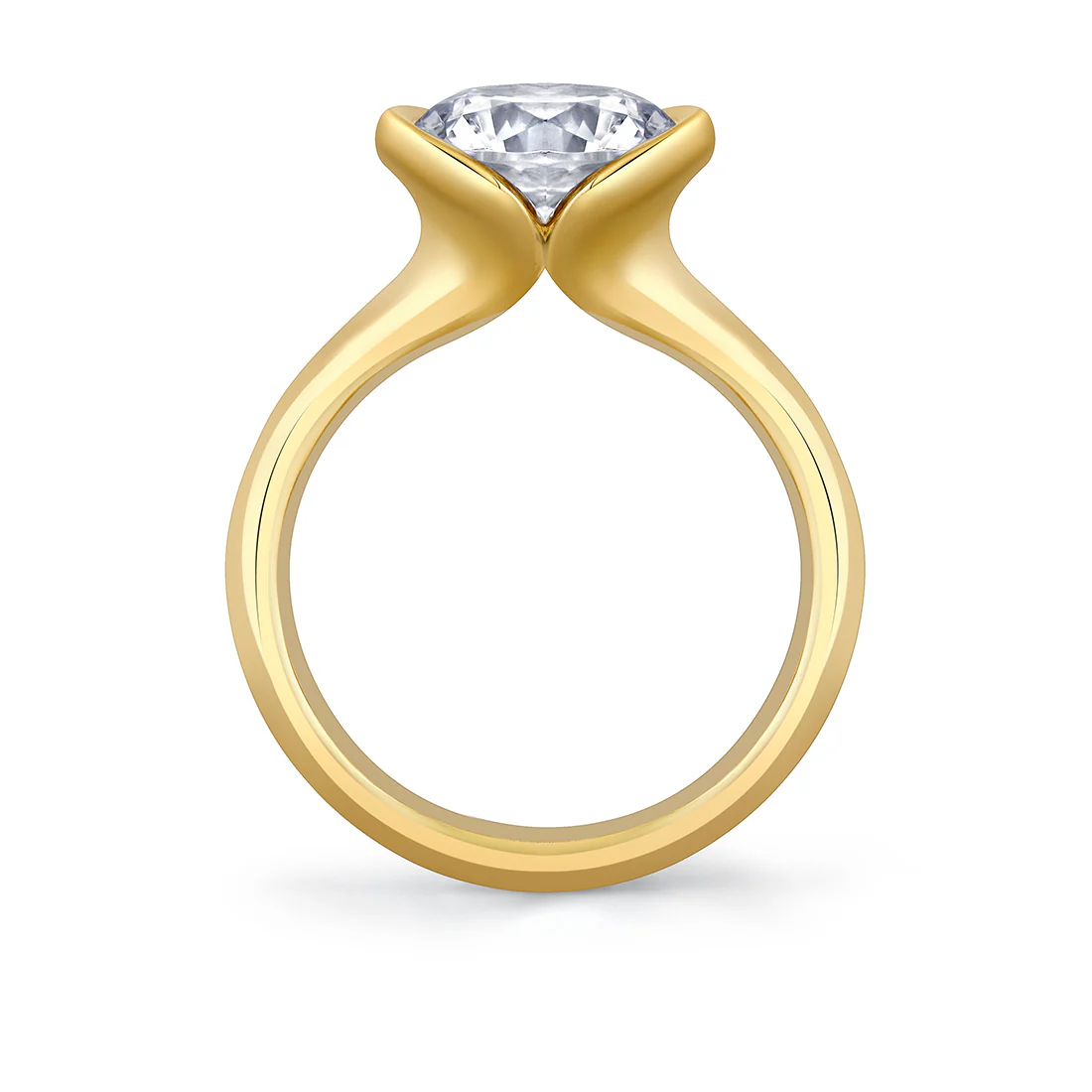 Shell Auranova Solitaire Engagement Ring - Liora - Image 3