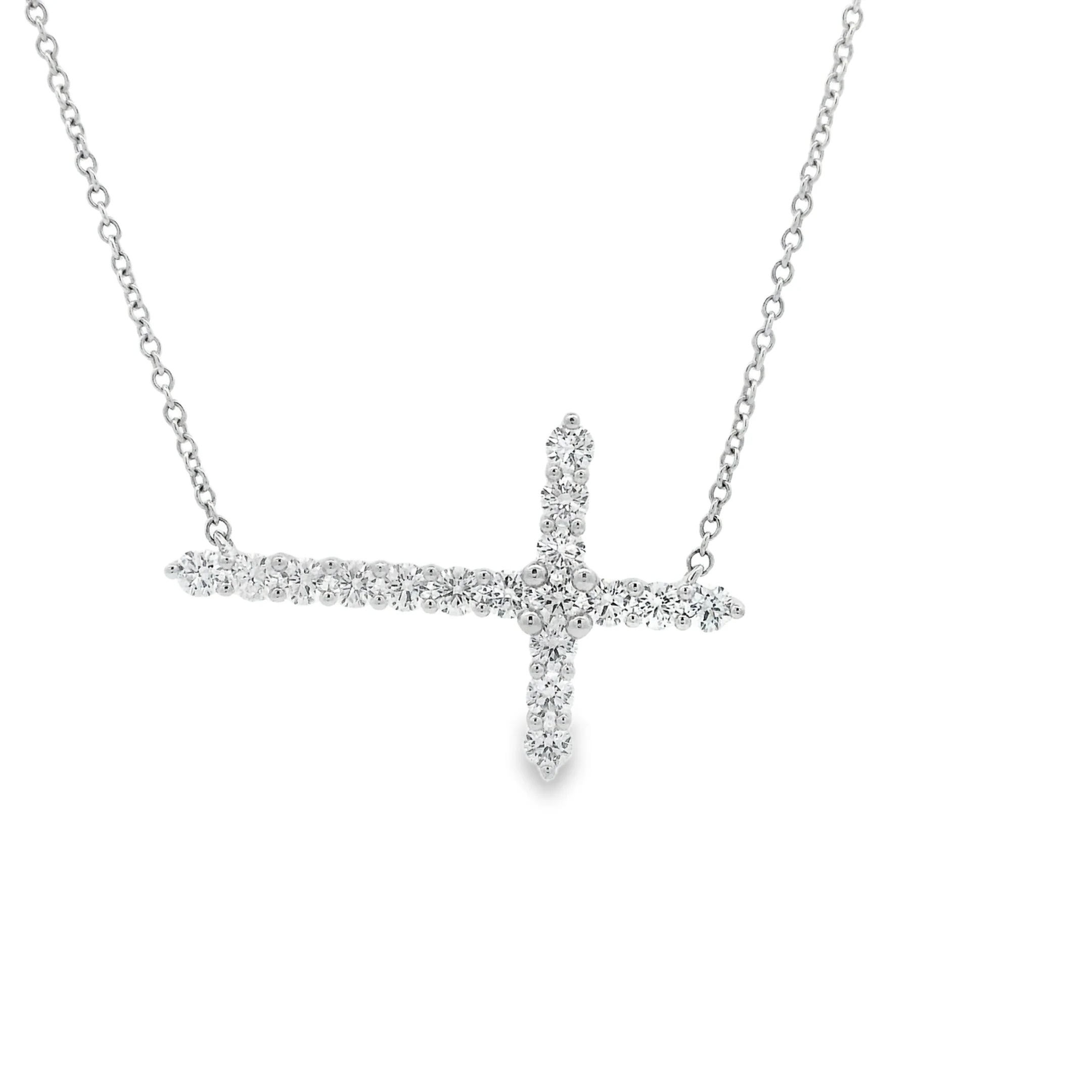 Side Way Diamond Cross