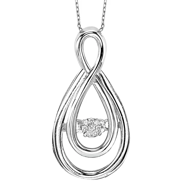 Silver Diamond ROL Pendant