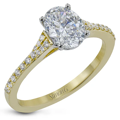 Simon G. Oval Cut Engagement Ring Setting (0.16CTW) - Image 2
