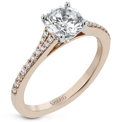 Simon G. Round Cut Engagement Ring Setting (0.16CTW) - Image 3