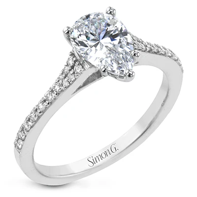 Simon G. Round Cut Engagement Ring Setting (0.16CTW) - Image 4