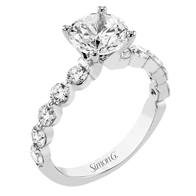 Simon G. Round Cut Engagement Ring Setting (0.90CTW)