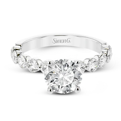 Simon G. Round Cut Engagement Ring Setting (0.90CTW) - Image 3