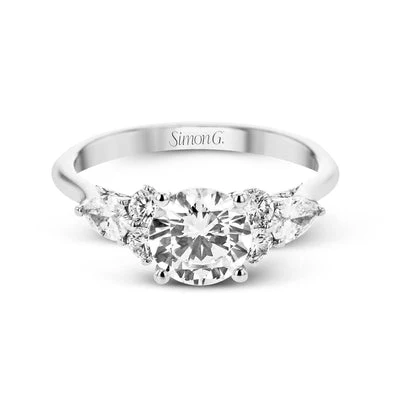 Simon G. Round Cut Three Stone Engagement Ring Setting (0.66CTW) - Image 3