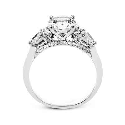 Simon G. Round Cut Three Stone Engagement Ring Setting (0.66CTW) - Image 4
