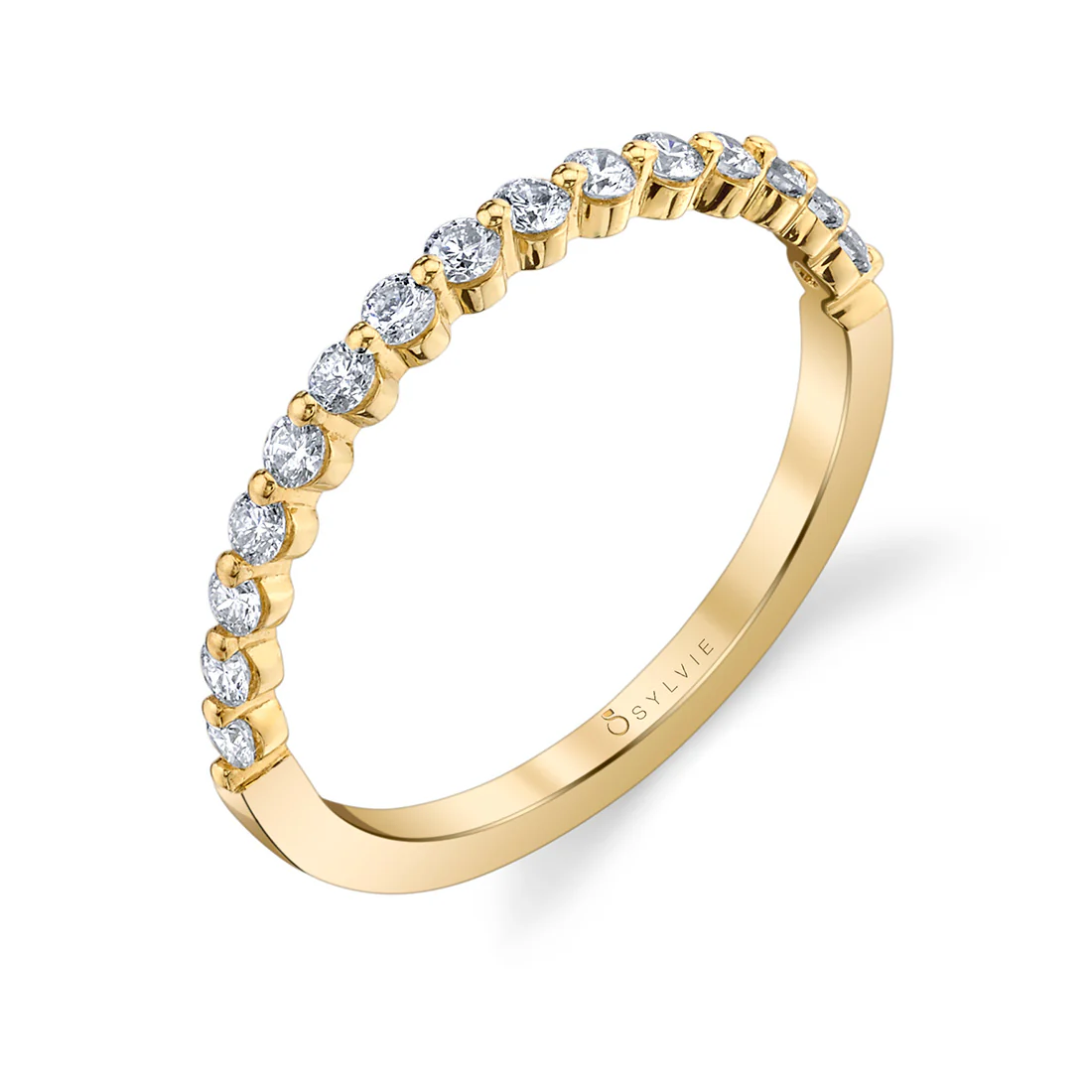 Sylvie Cerise Wedding Band Setting - Image 2