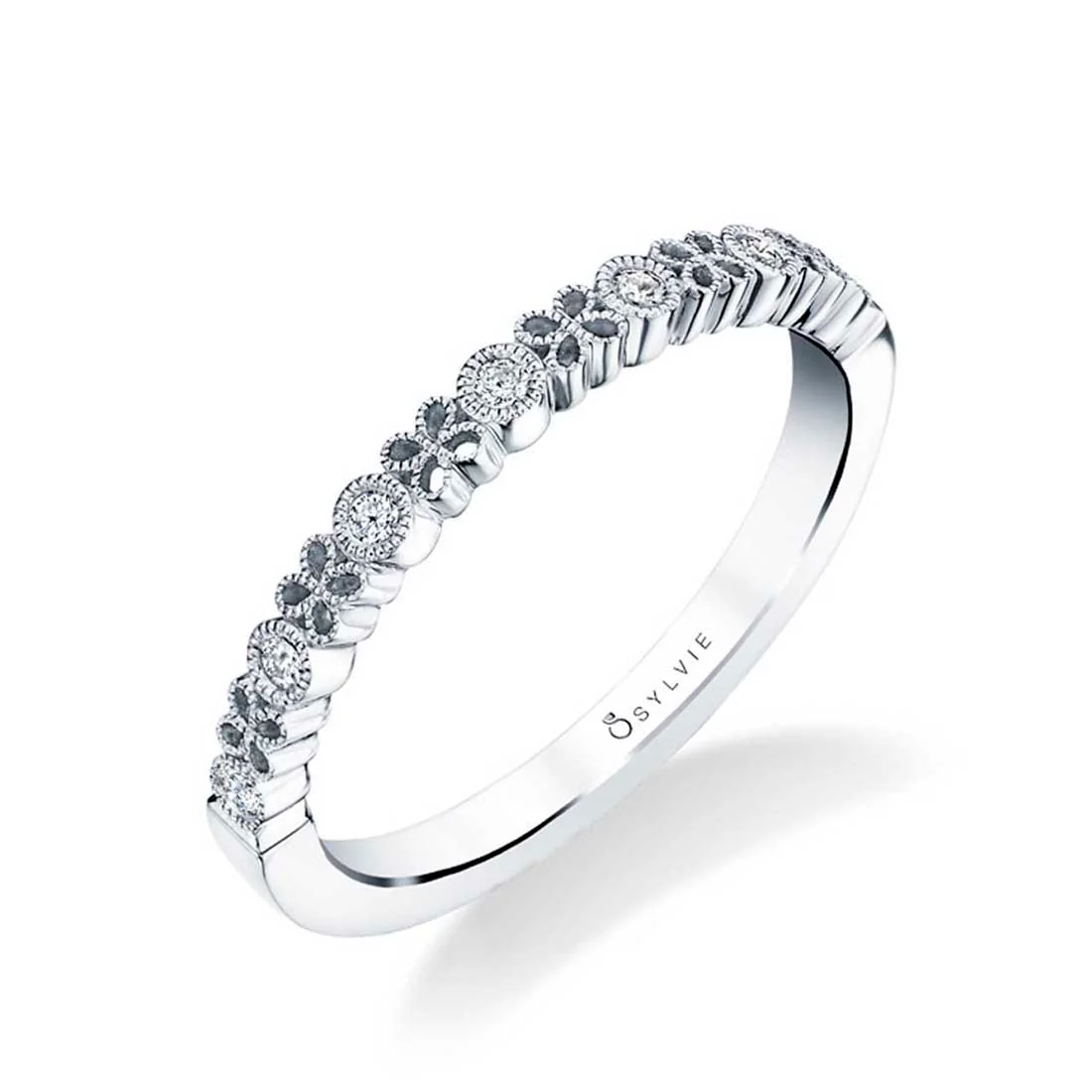 Sylvie Josephine 14K Gold Wedding Band - Image 2