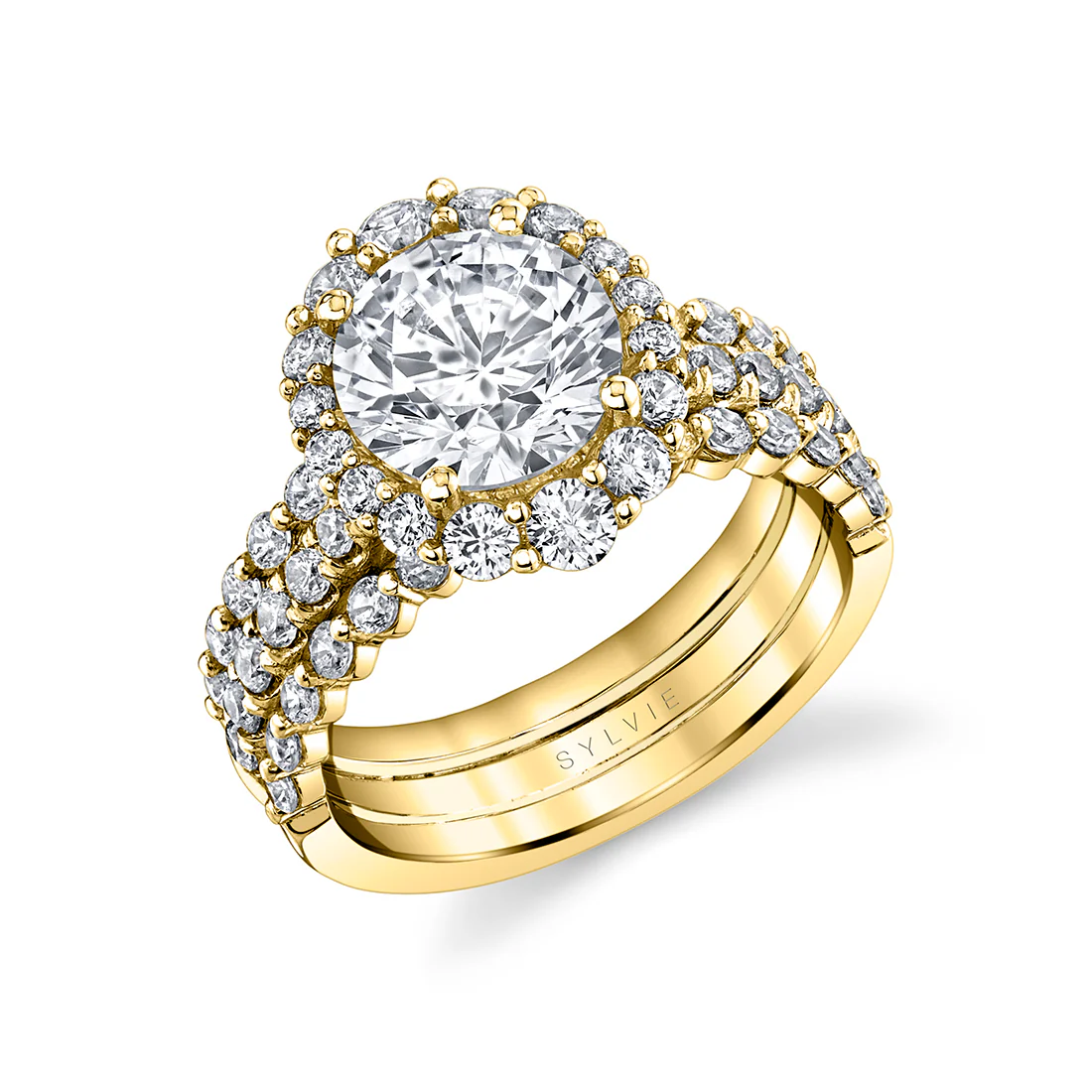 Sylvie Halo Engagement Ring Setting - Image 2