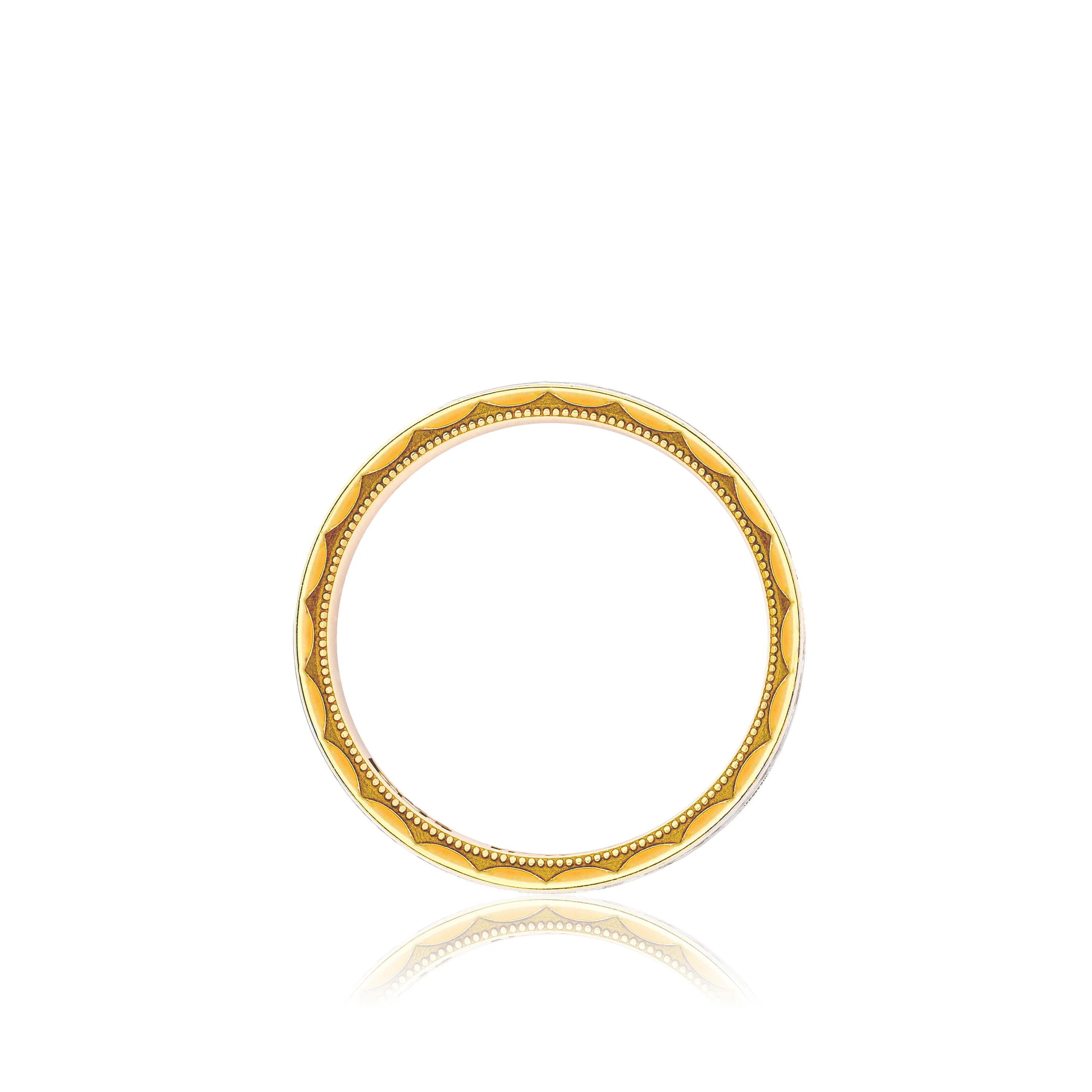 Tacori Two Tone Sculpted Crescent Wedding Band 7mm - Image 2