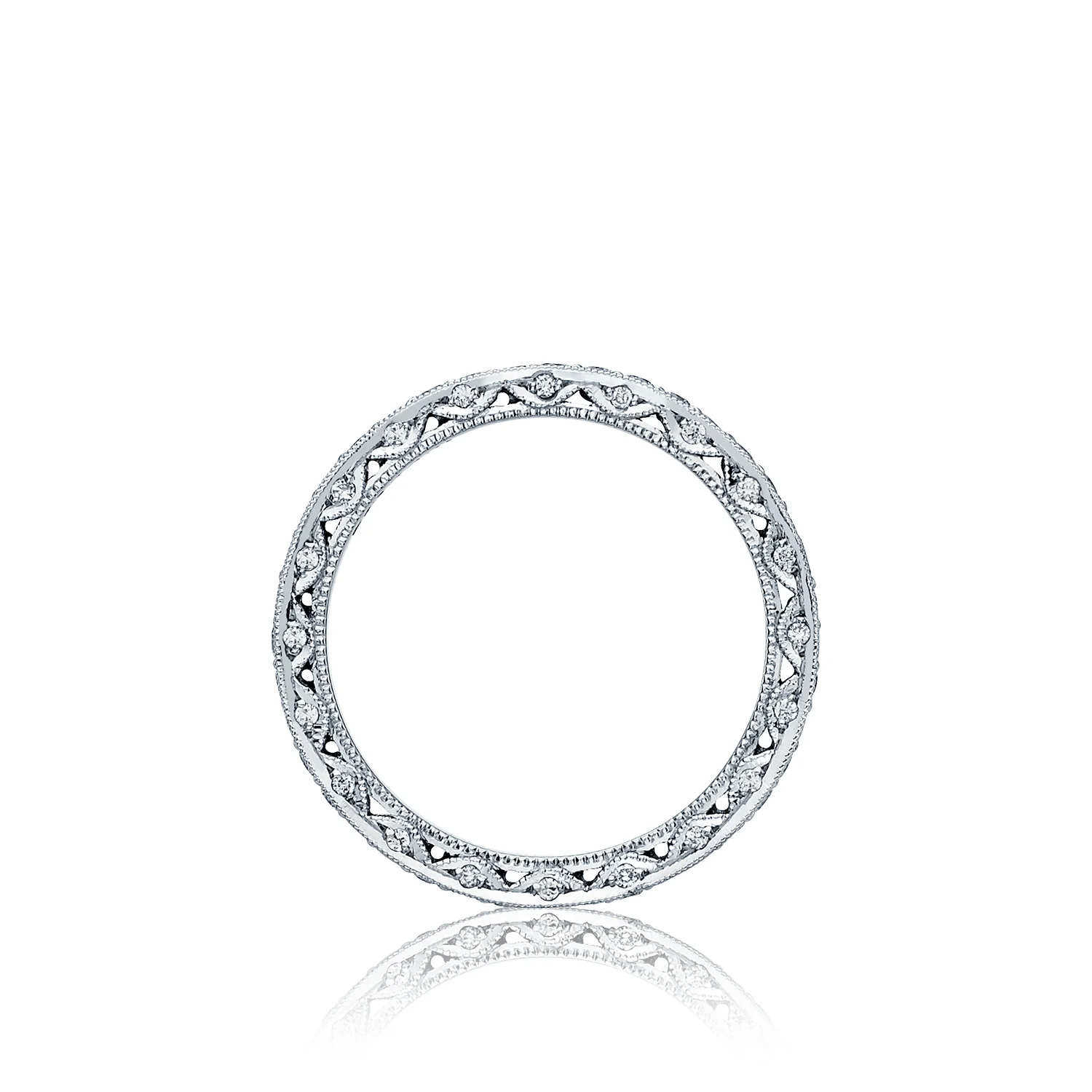 Tacori Blooming Beauties 18k White Gold Diamond Wedding Band (0.67 CTW) - Image 2