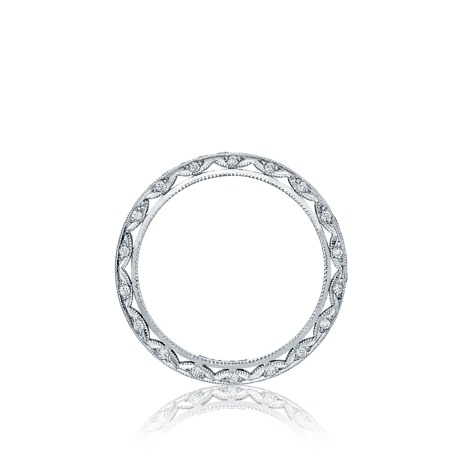 Tacori Blooming Beauties 18k White Gold Diamond Wedding Band (0.68 CTW) - Image 2