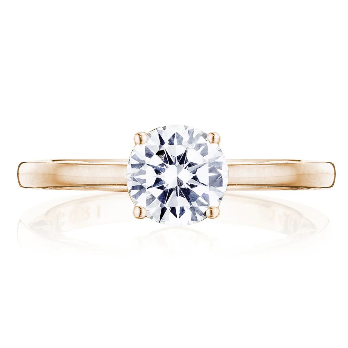 Tacori 14k Rose Gold Coastal Crescent Collection Engagement Ring Setting - Image 10
