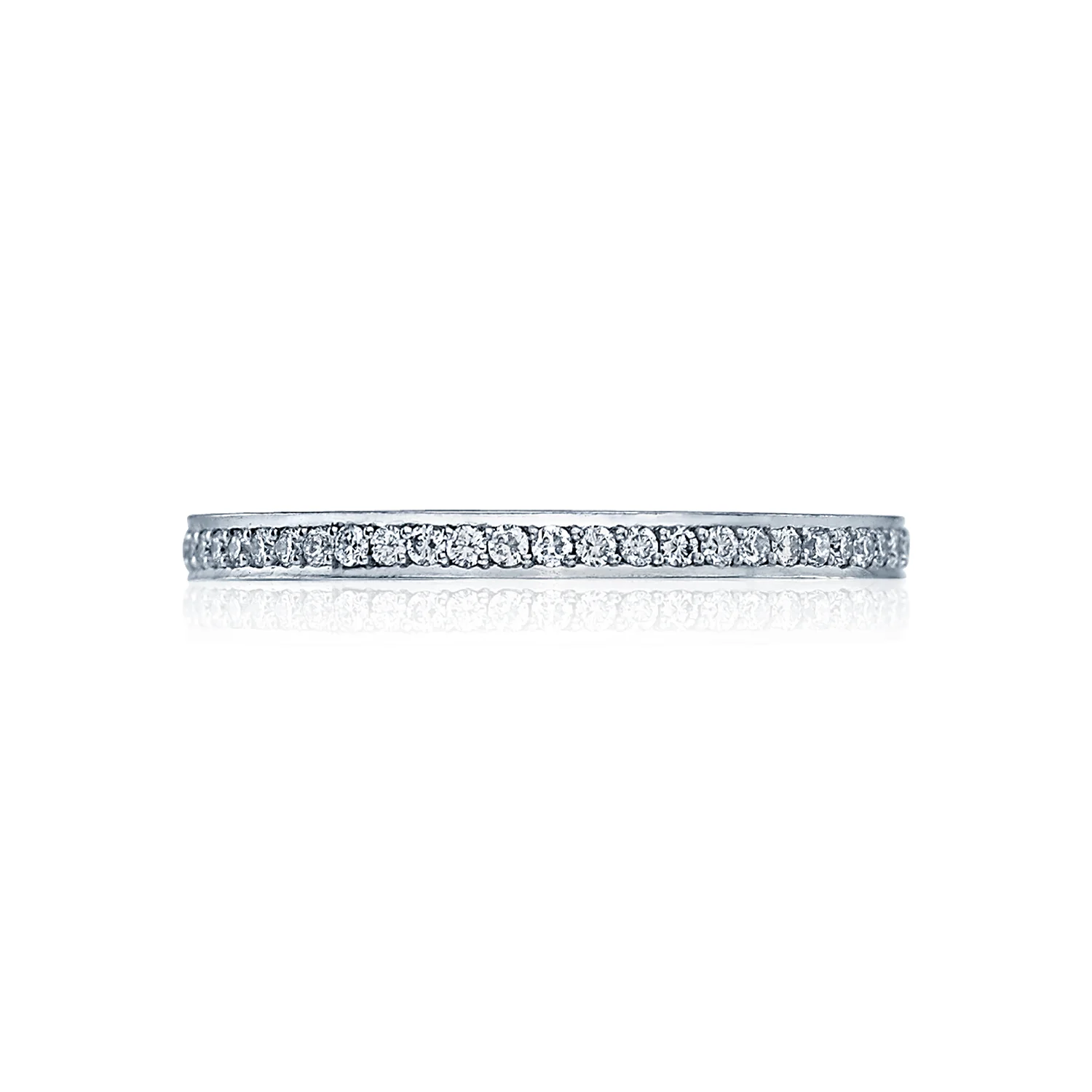 Tacori 18k White Gold Dantela Diamond Wedding Band (0.35 CTW)