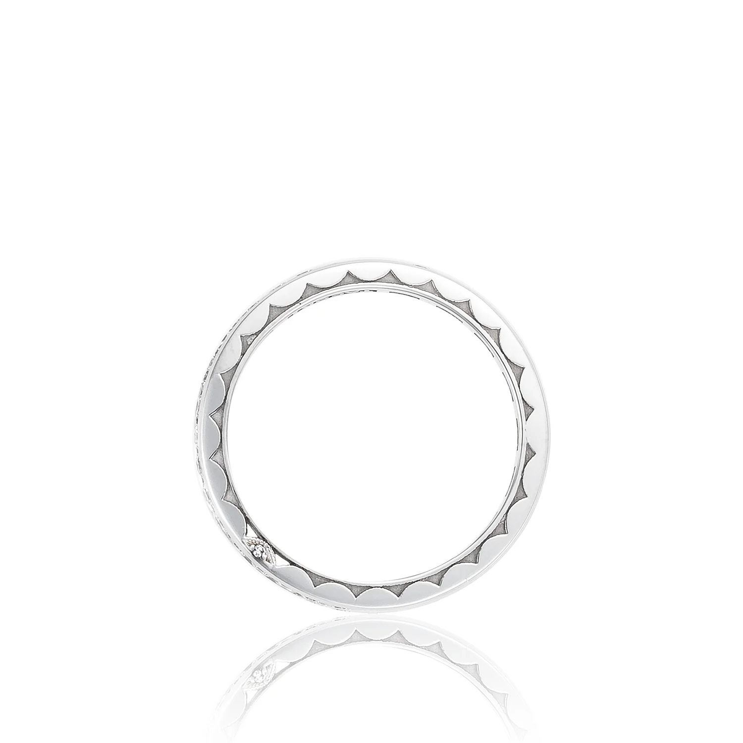 Tacori Dantela 18k White Gold Diamond Wedding Band (0.75 CTW) - Image 2