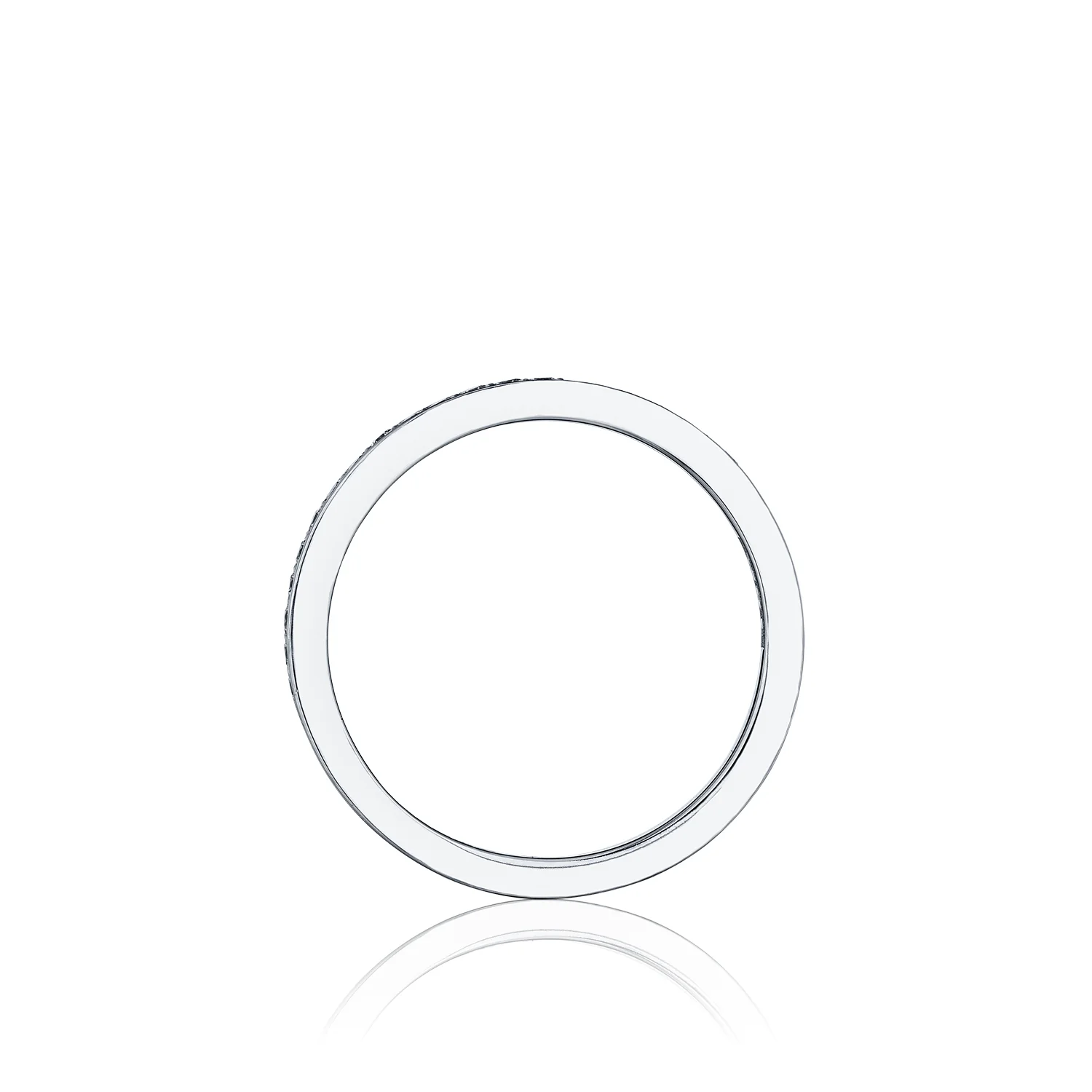 Tacori 18k White Gold Ribbon Diamond Wedding Band (0.17 CTW) - Image 2