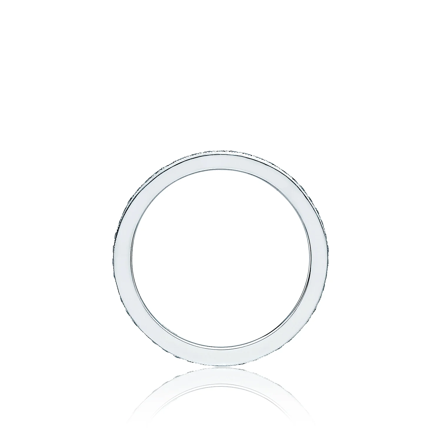 Tacori 18k White Gold Ribbon Diamond Eternity Wedding Band (0.39 CTW) - Image 2
