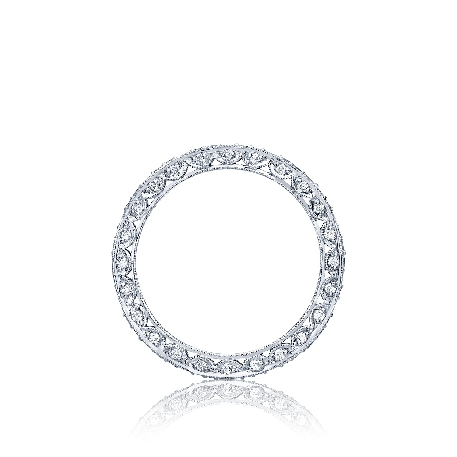 Tacori 18k White Gold RoyalT Diamond Wedding Band (0.68 CTW) - Image 2