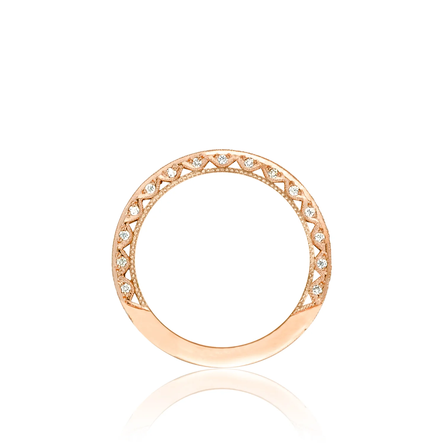 Tacori 18k Rose Gold RoyalT Diamond Wedding Band (0.85 CTW) - Image 2