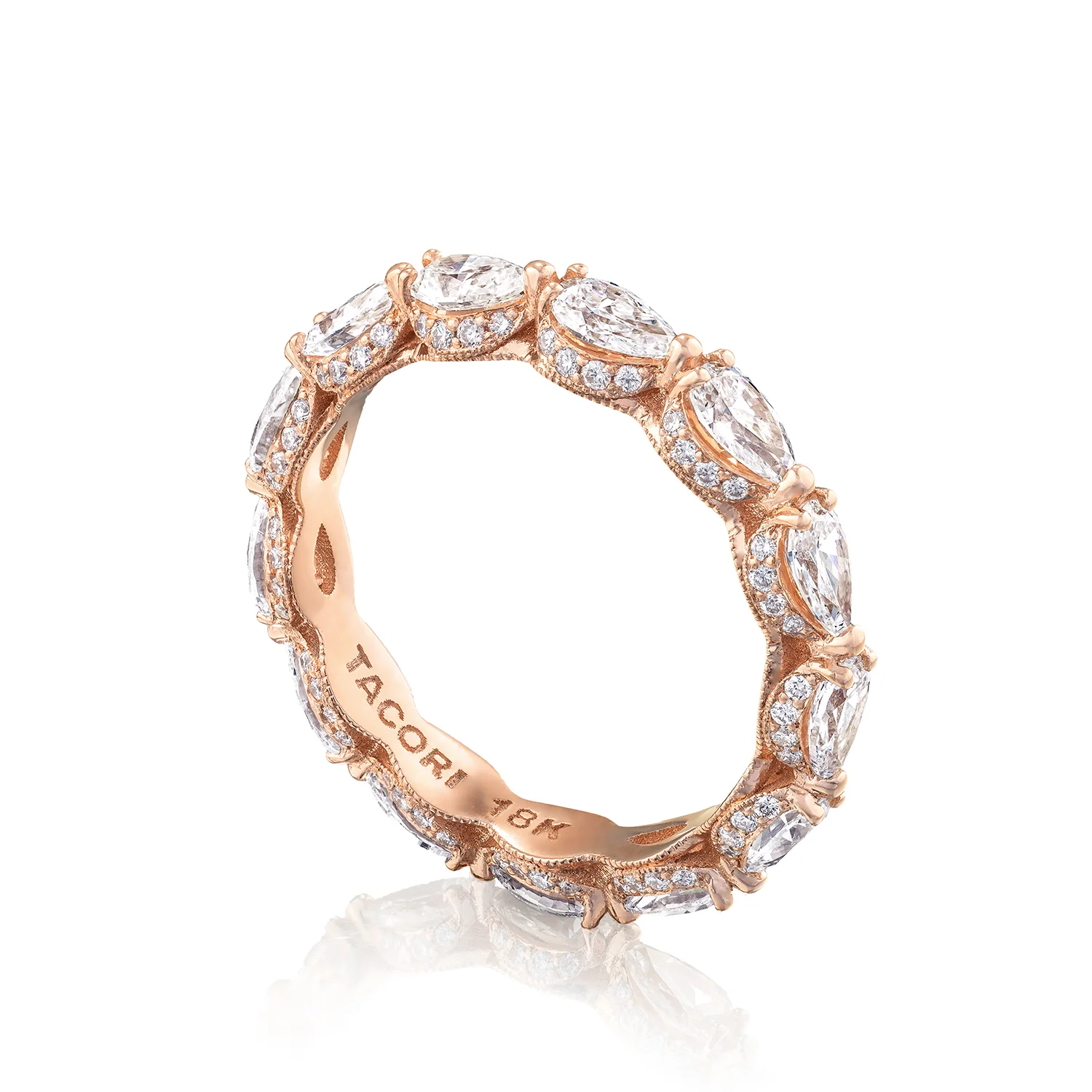 Tacori 18k Rose Gold RoyalT Diamond Wedding Band (2.22 CTW) - Image 3