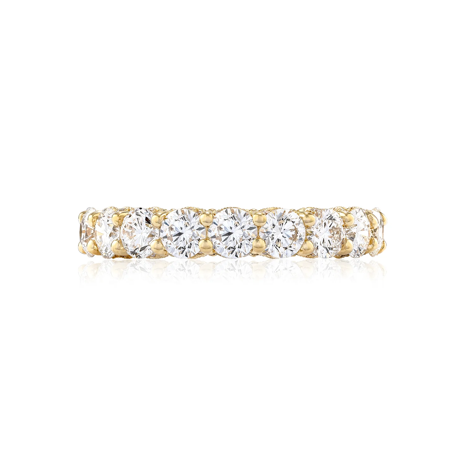 Tacori 18k Yellow Gold RoyalT Diamond Wedding Band (3.2 CTW) - Image 2