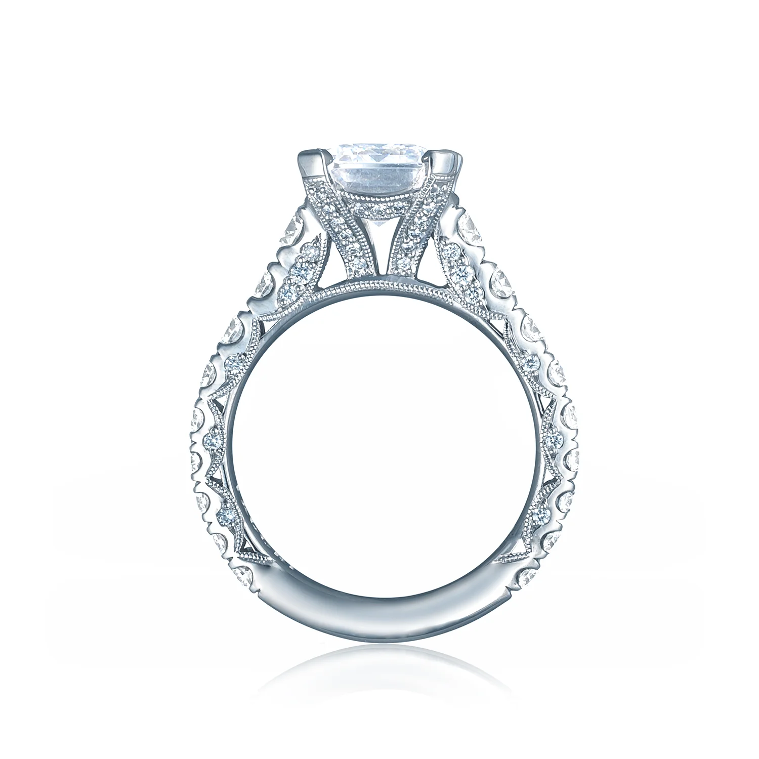 Tacori Platinum RoyalT  Engagement Ring Setting  (1.65 CTW) - Image 2