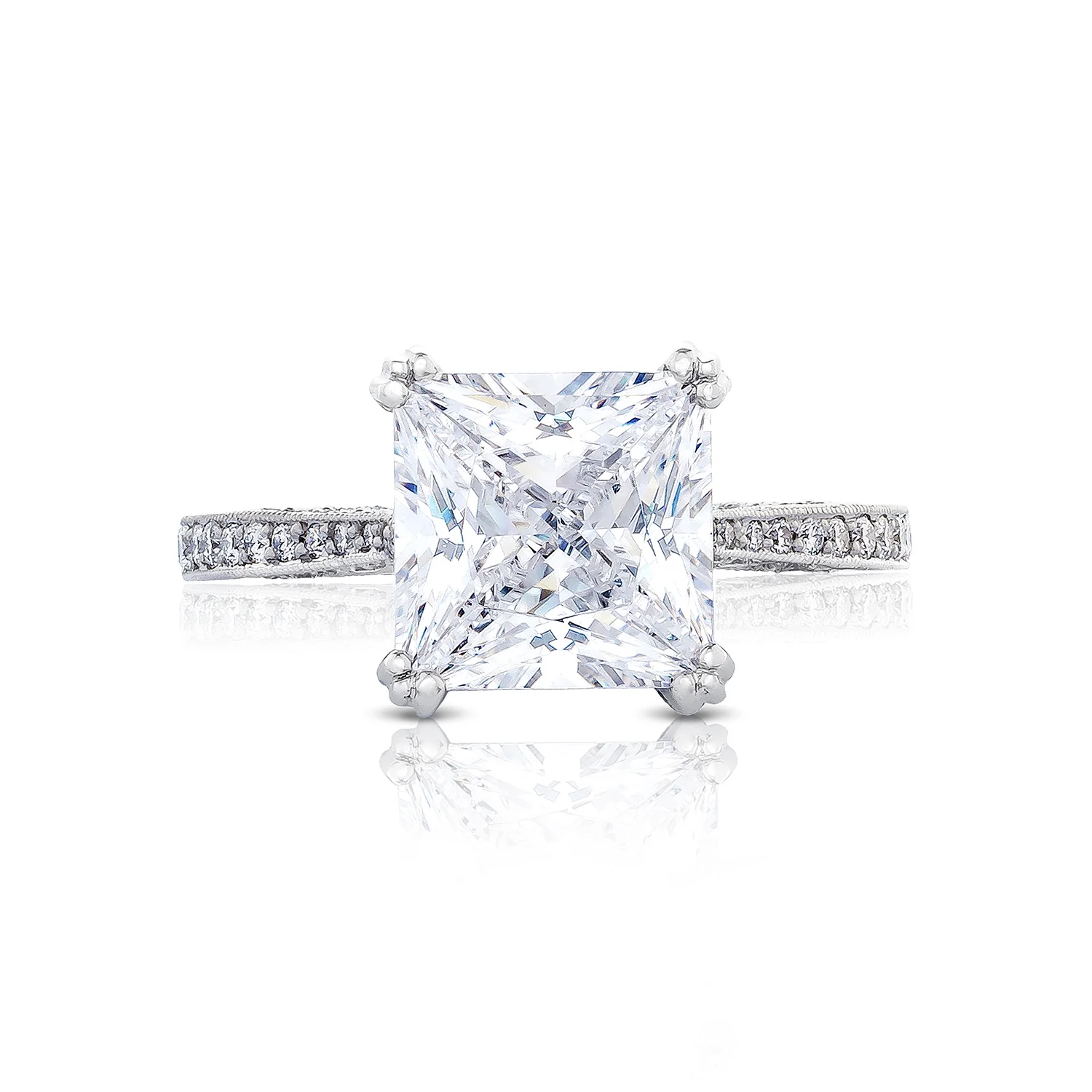 Tacori Platinum RoyalT Princess Diamond Engagement Ring Setting  (0.47 CTW)