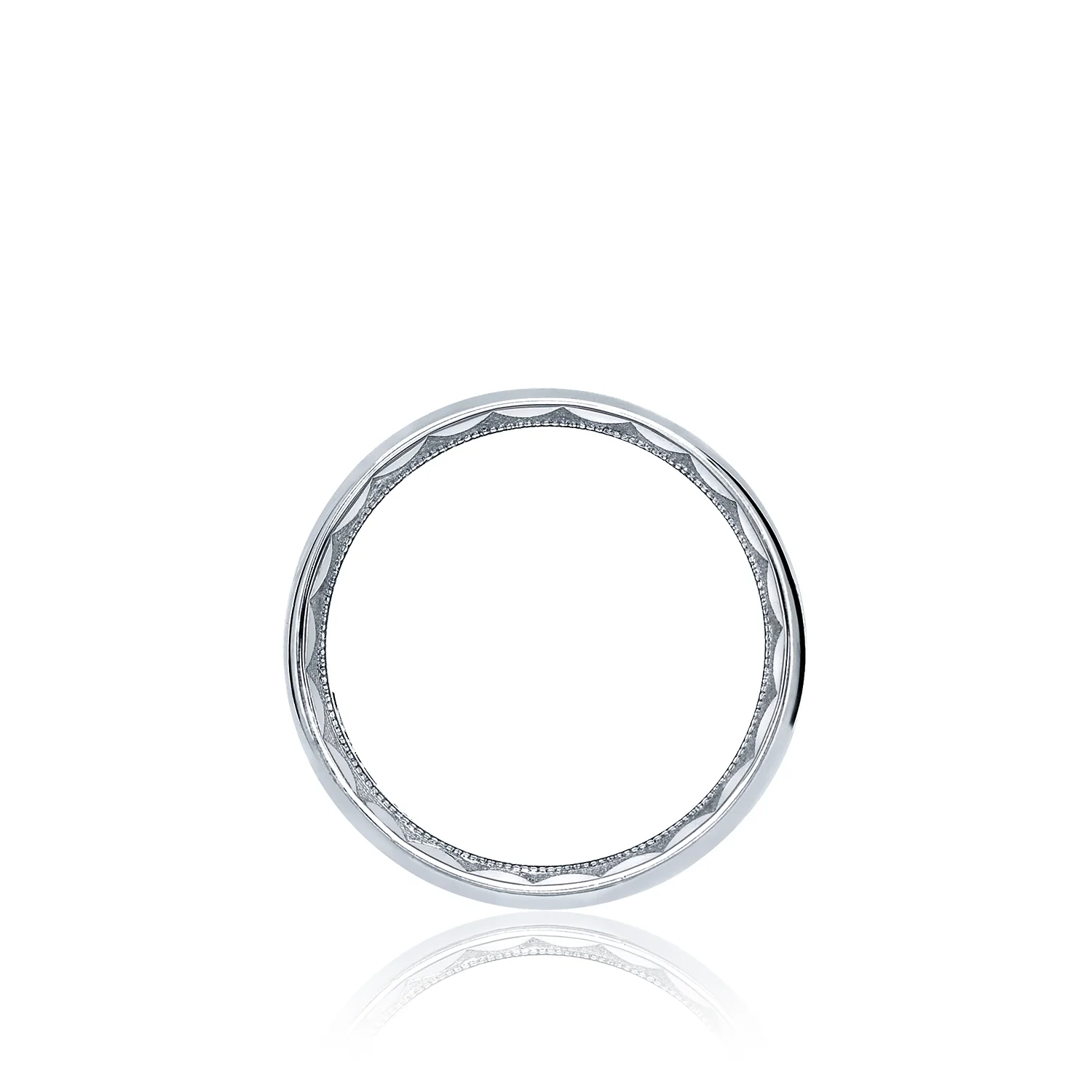 Tacori Platinum Sculpted Crescent Diamond Wedding Band (0.35  CTW) - Image 2