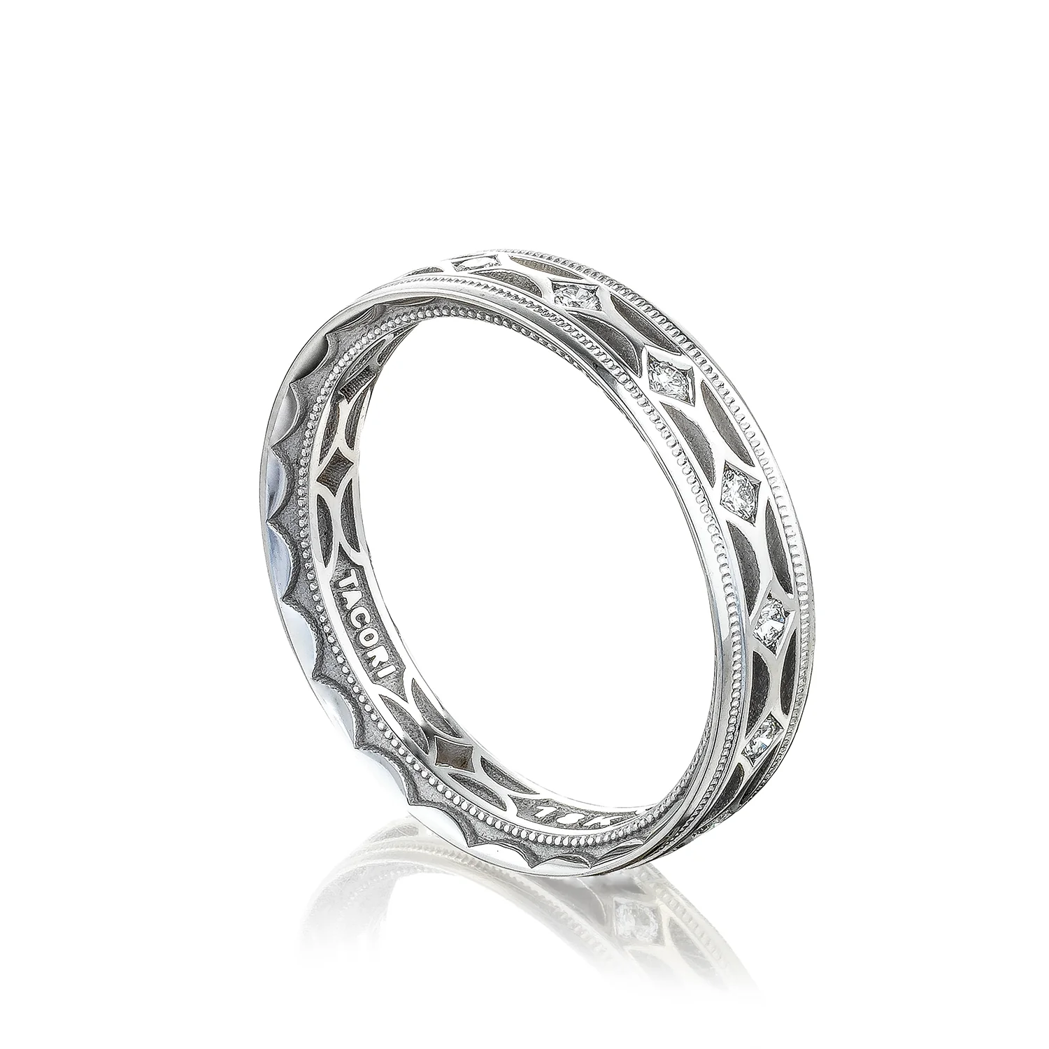 Tacori Sculpted Crescent Diamond Wedding Band (0.38  CTW) - Image 3
