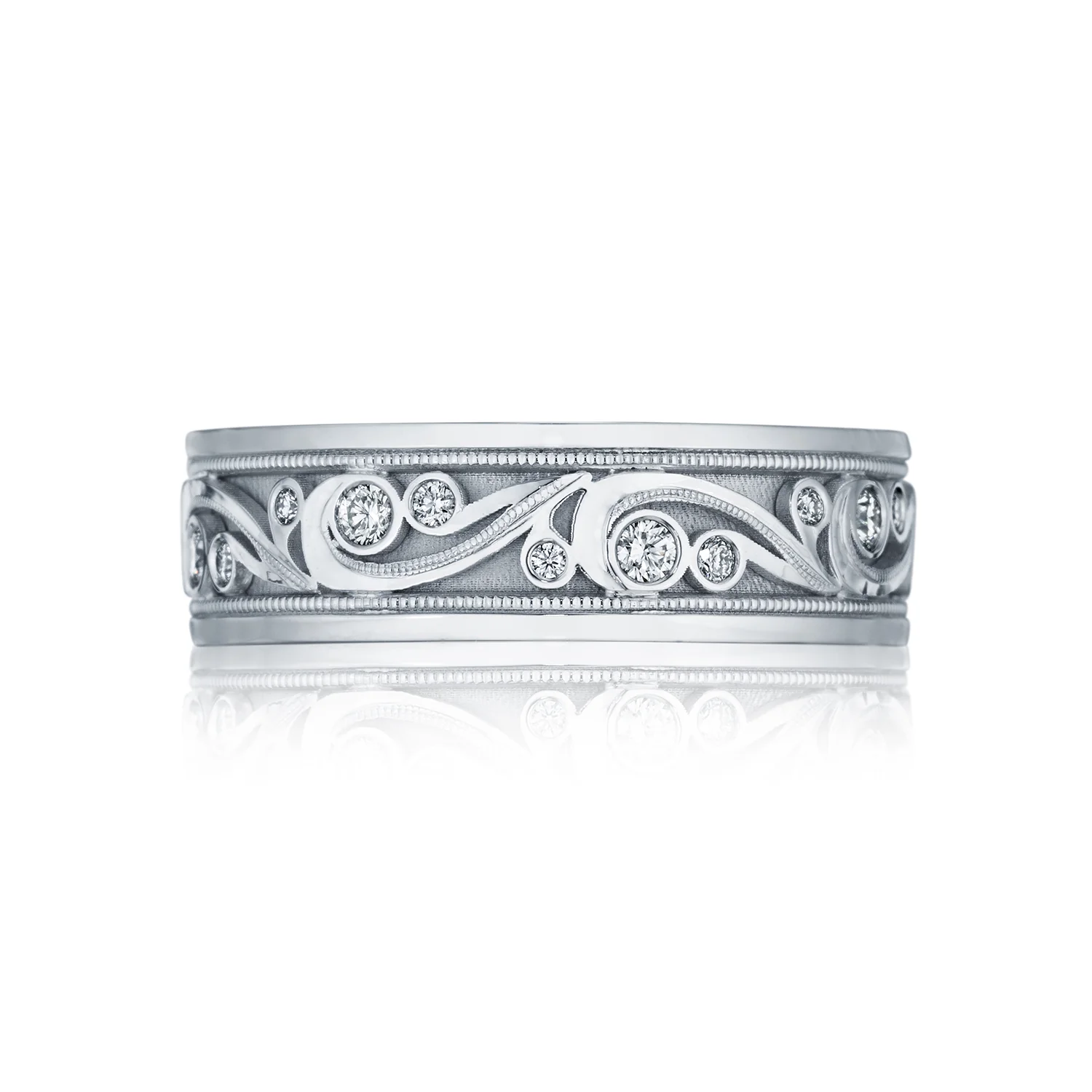 Tacori Sculpted Crescent Diamond Wedding Band (0.44  CTW) - Image 2