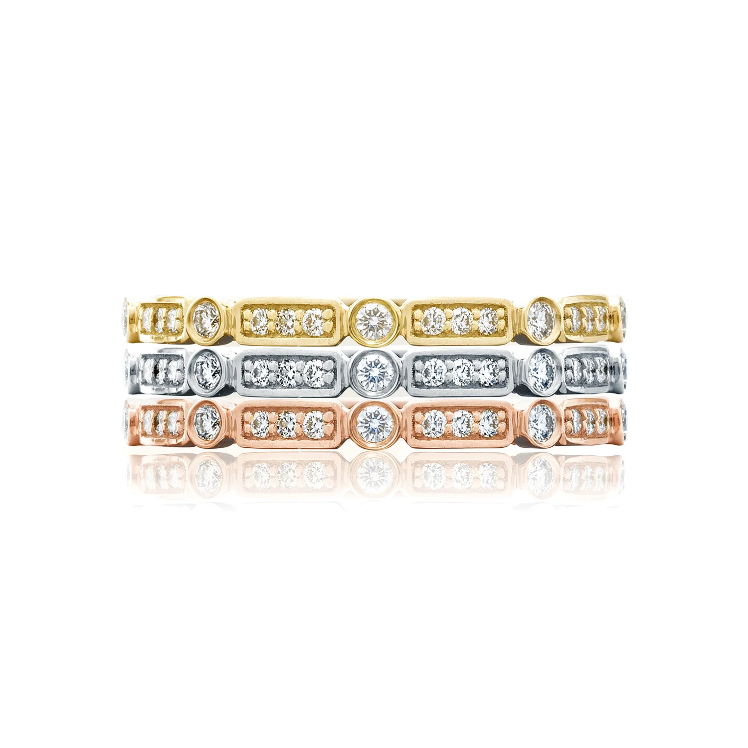 Tacori 18k White Gold Sculpted Crescent Diamond Wedding Band (0.15 CTW) - Image 3