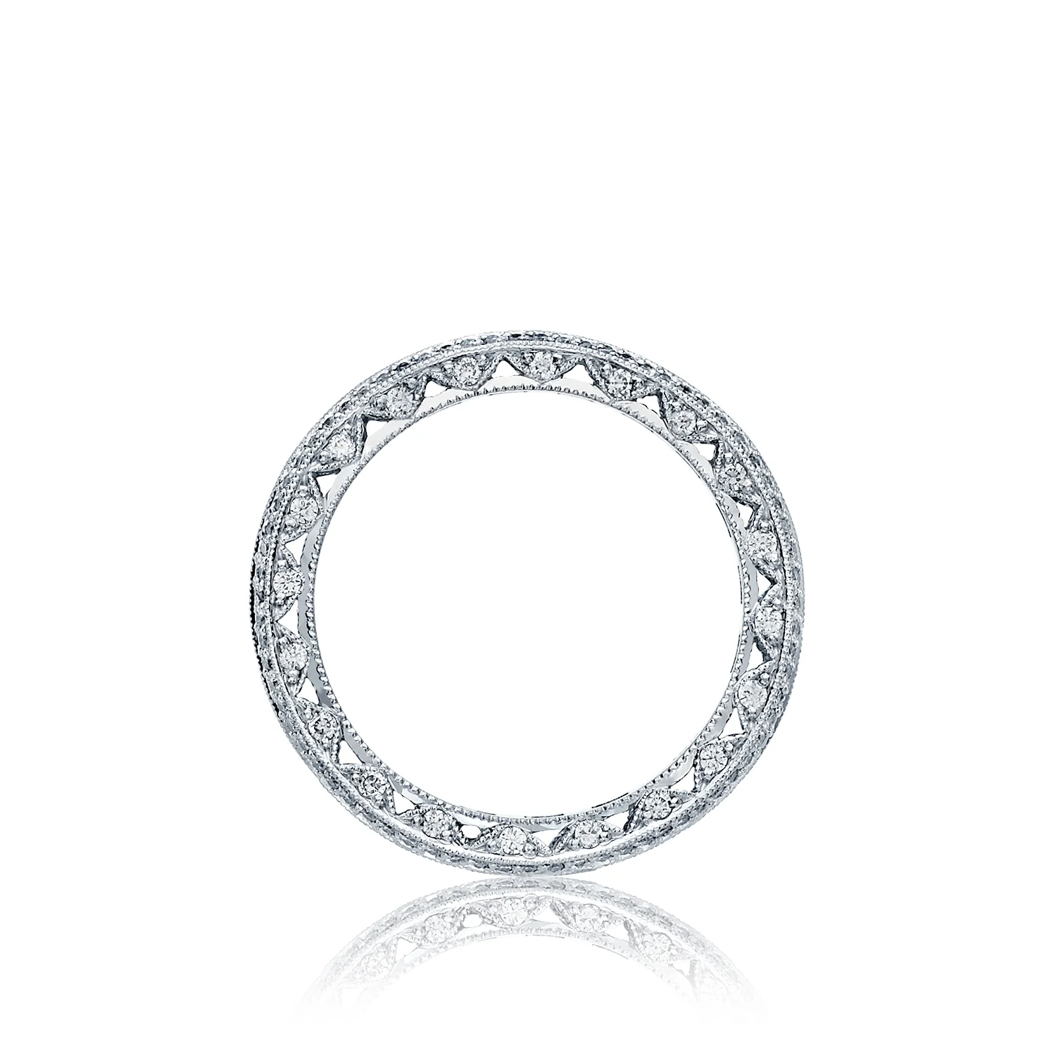 Tacori Platinum Sculpted Crescent Diamond Wedding Band (1.4 CTW) - Image 2