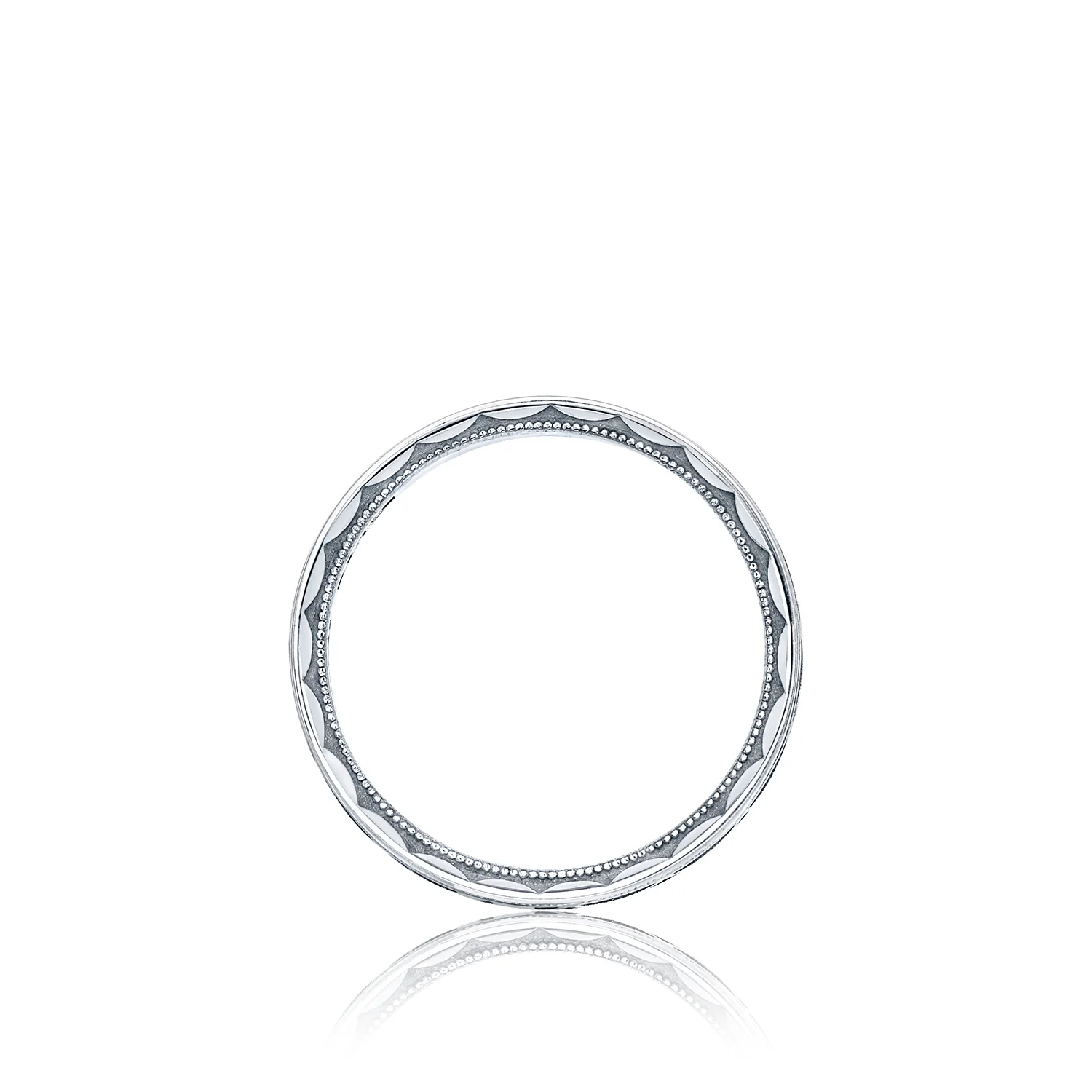 Tacori Platinum 6mm Sculpted Crescent Wedding Band - Image 2