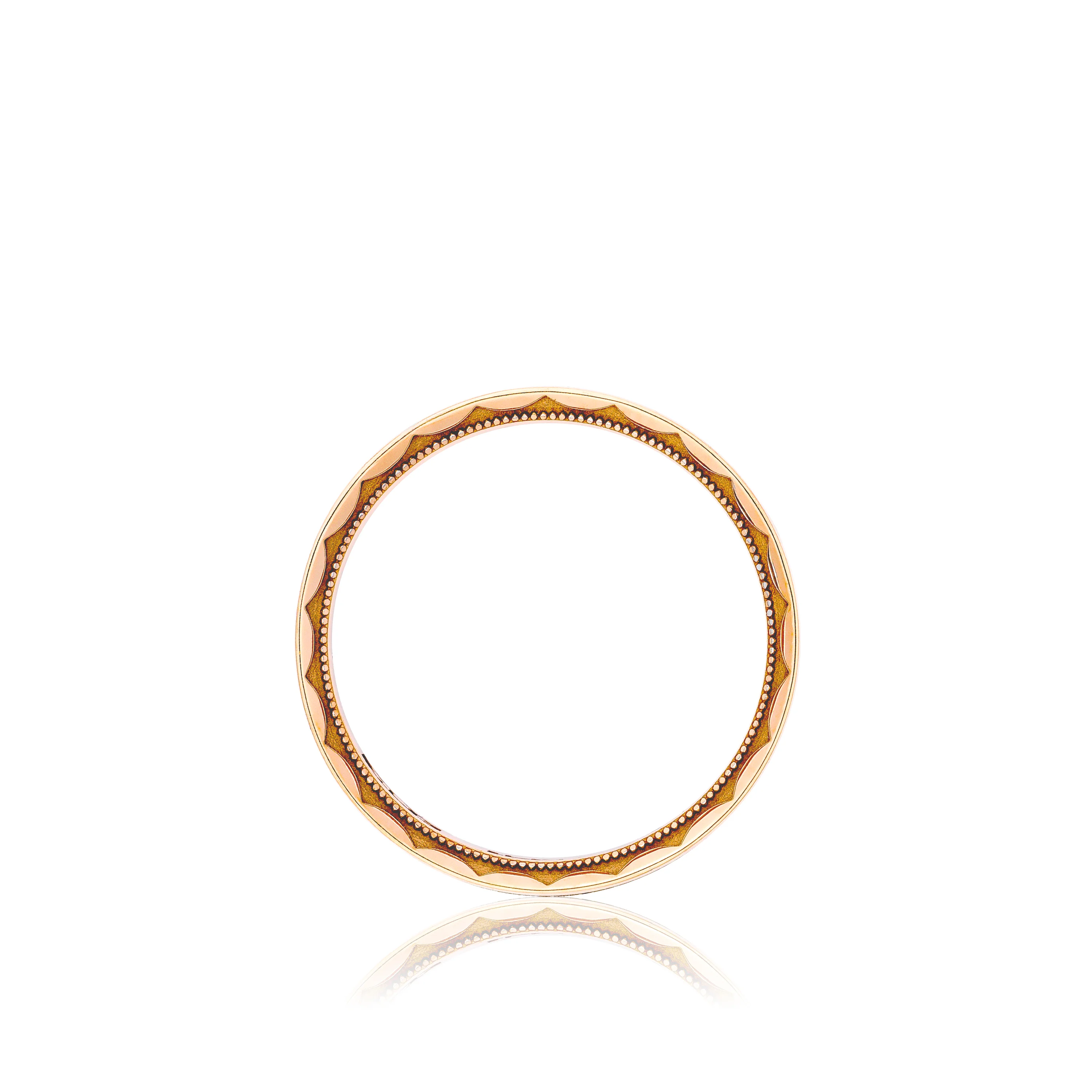 Tacori Sculpted Crescent Wedding Band 18k White & Rose Gold - Image 2